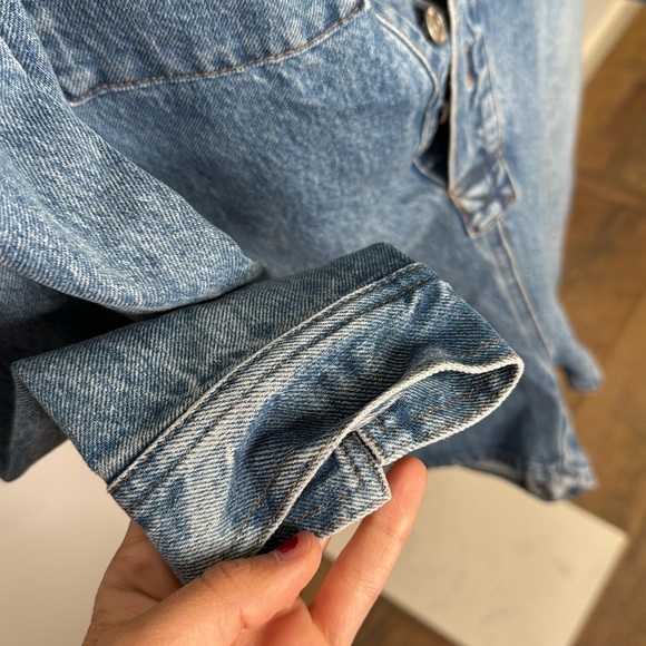 Madewell Denim Long-Sleeve Romper size XS - Picture 6 of 9